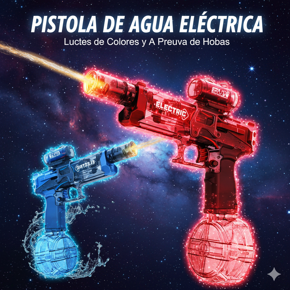 🔫💦 PISTOLA DE AGUA ELÉCTRICA – GUNS POWER SPLASH